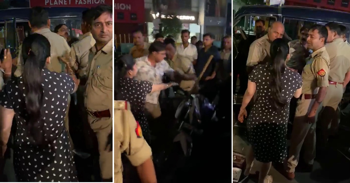 Video from UP shared as police manhandling woman and father after hike in traffic fines - Alt News