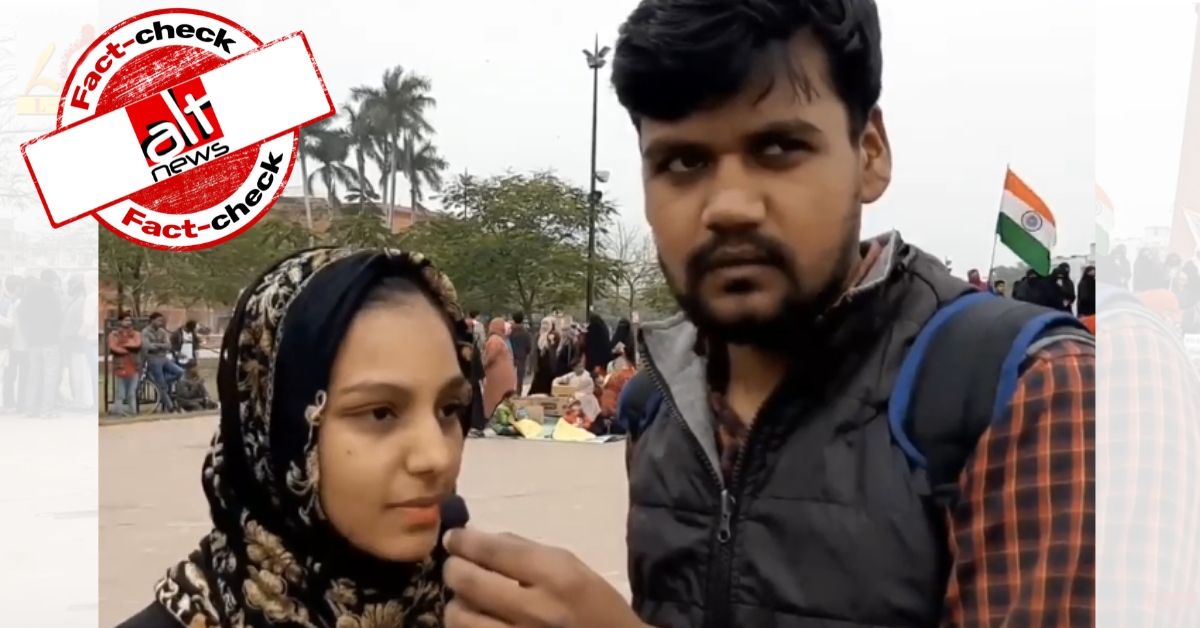 Anti-CAA protesters at Lucknow confess taking bribes? No, clipped video viral - Alt News