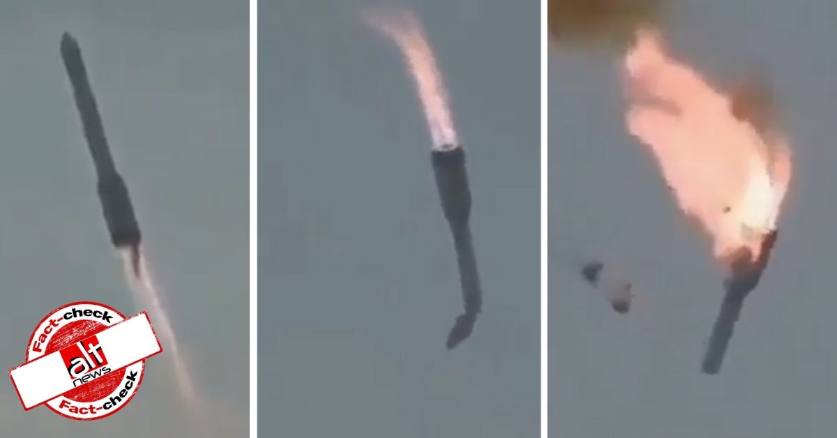 Video of Russian rocket viral as failed launch test of Pakistan's Ghaznavi missile - Alt News
