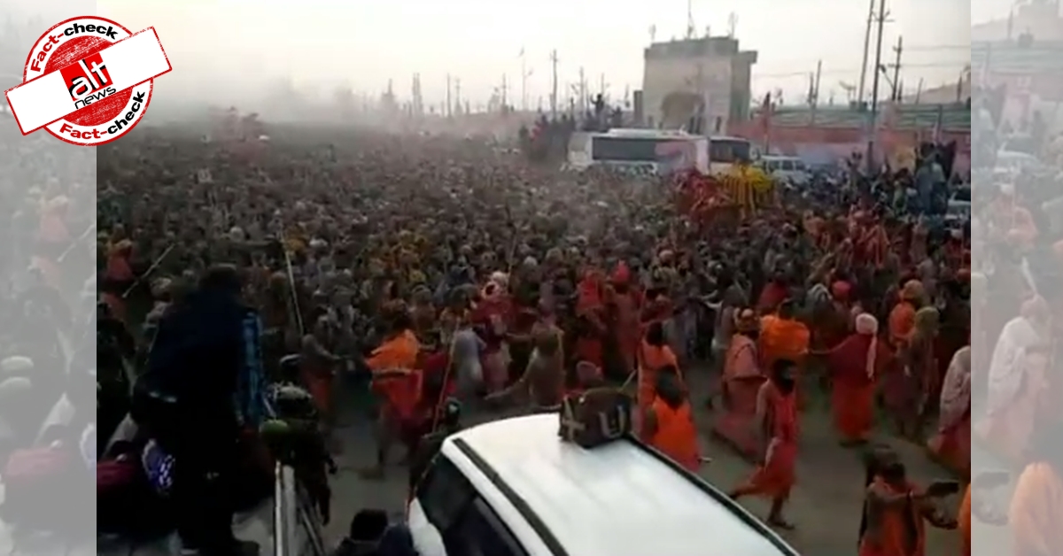 Old, unrelated video shared as CAA support rally by Sadhus, Agoras in Haridwar - Alt News