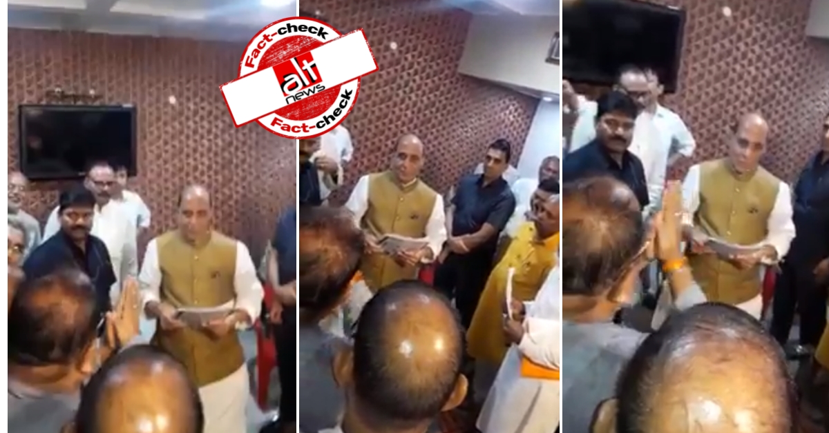 Video from 2018 shared as 88 BJP MPs request Rajnath Singh to roll-back CAA, NRC - Alt News