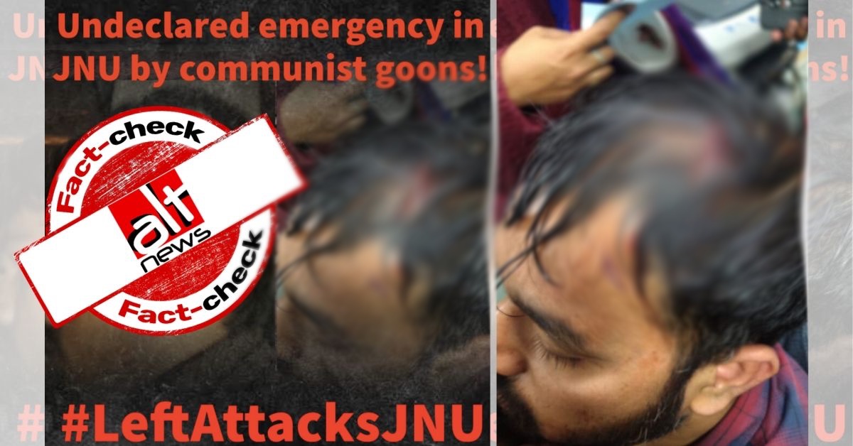 ABVP claims JNU student Kamlesh Mandriya was attacked by Left, Mandriya refutes and blames ABVP - Alt News