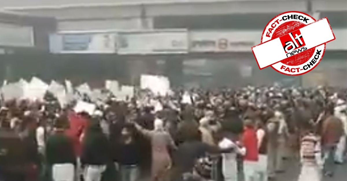 Old video viral as anti-CAA protesters block Inderlok metro station area in Delhi - Alt News