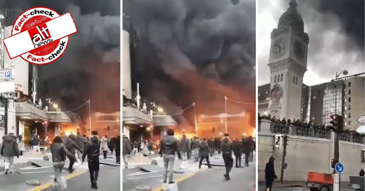 Suresh Chavhanke falsely claims Muslim community in Paris torched railway station - Alt News