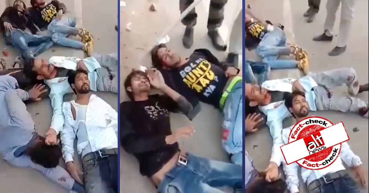 Video verification: Delhi cops beating injured men, forcing them to sing national anthem - Alt News