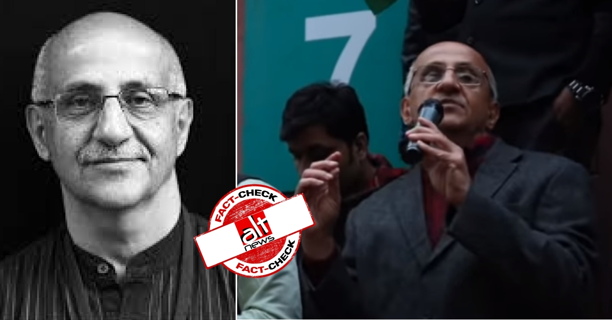 Clipped video shared to claim Harsh Mander instigated violence in Jamia speech - Alt News