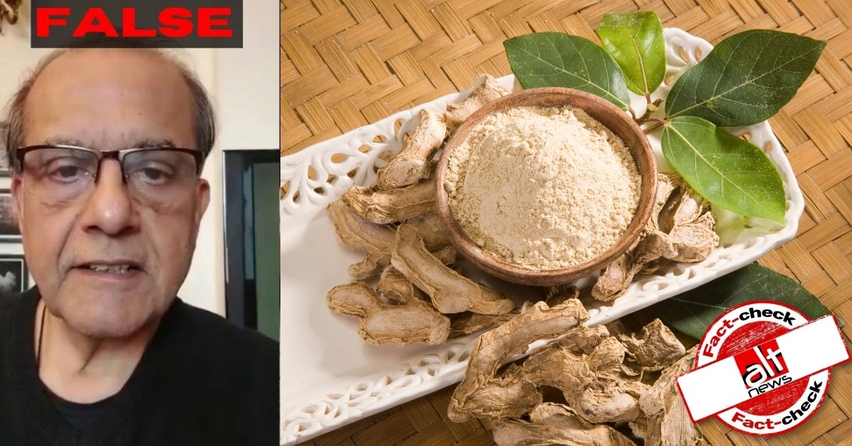 Misleading video claiming dry ginger can cure Omicron is scientifically baseless - Alt News