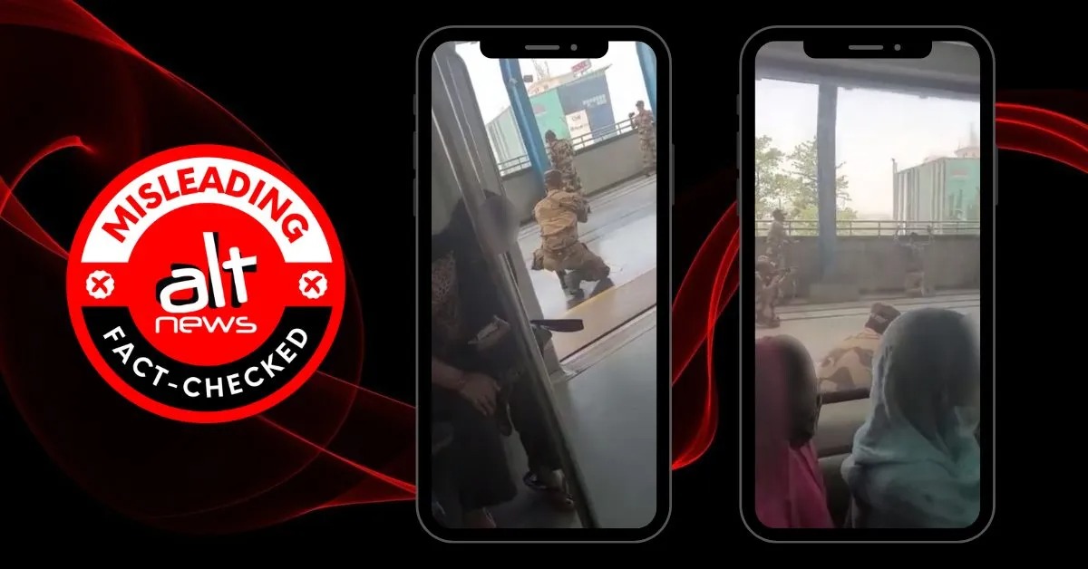 Video of CISF mock drill viral as terrorist caught in Faridabad metro station - Alt News
