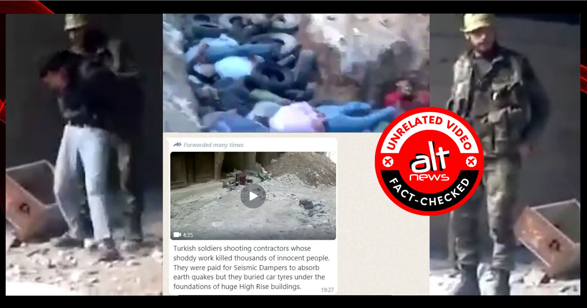 Old video from Syria viral as Turkish builders being executed after quake - Alt News