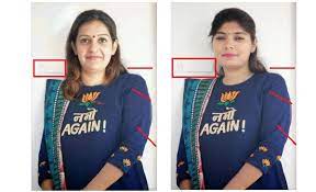 Photoshopped Image Of Priyanka Chaturvedi Sporting 'Namo Again' Surfaces
