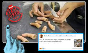 No, These Are Not Fake Fingers Created For Casting Votes | BOOM