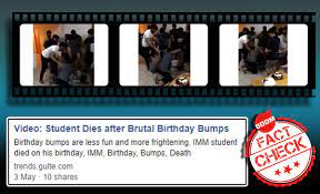 Did Birthday Bumps Claim A Boy's Life? No, The 'Victim' Is Alive And Kicking | BOOM
