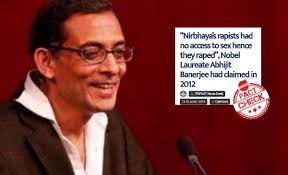 Did Nobel Laureate Abhijit Banerjee Justify Nirbhaya Rape Case? A Fact Check