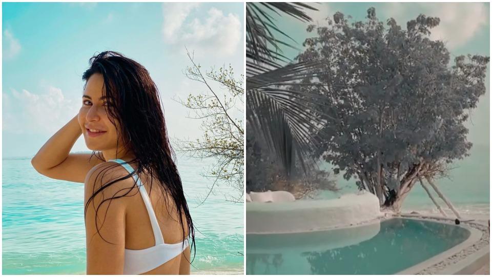Katrina Kaif shares bright beach pics from Maldives, gives tour of her stunning room with private pool