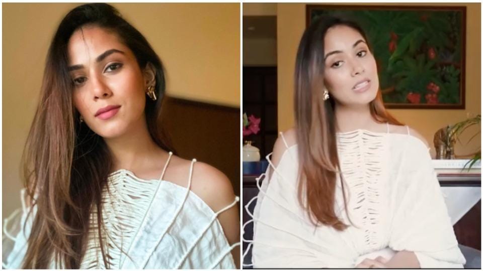 Mira Rajput is a vision in quirky white chanderi silk cape worth Rs 35k