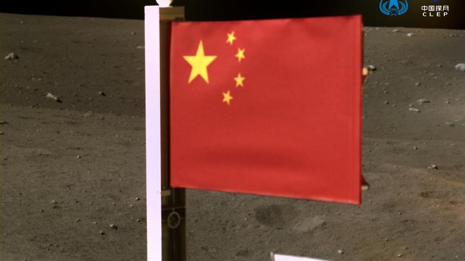China plants its flag on moon as lunar probe takes off for earth