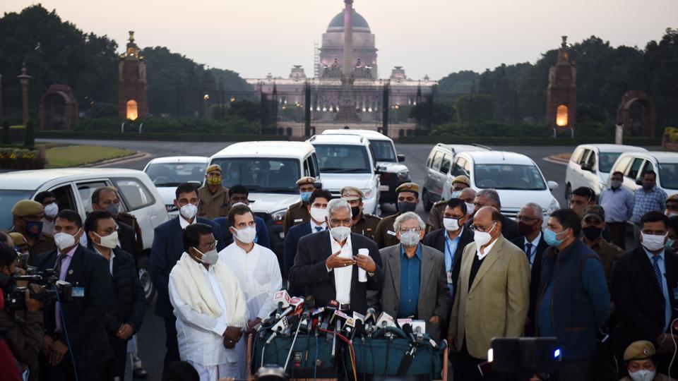 As protests intensify, opposition leaders meet President Ram Nath Kovind, demand repeal of farm laws