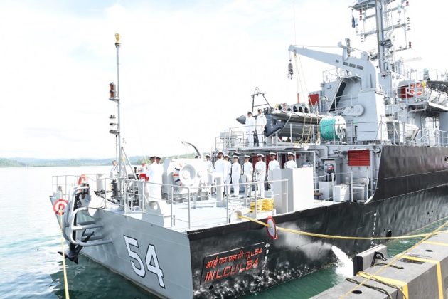 Indian Navy commissions amphibious ship LCU L54 at Port Blair