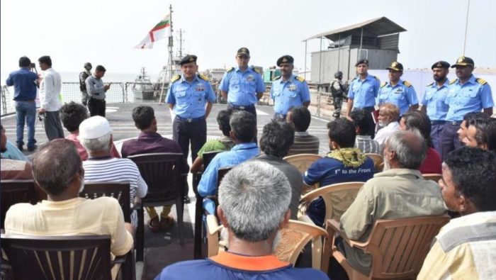 Indian ship reaches Porbandar after Operation NISTAR culmination