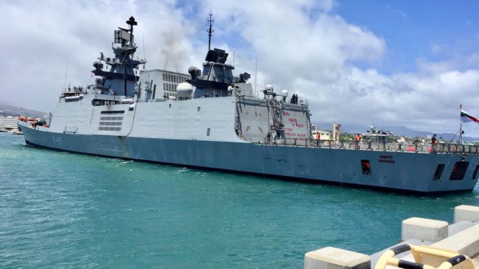 Exercise RIMPAC: INS Sahyadri arrives at Pearl Harbor