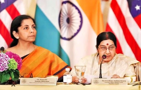 2+2 Dialogue: Sushma, Sitharaman to visit US on July 6