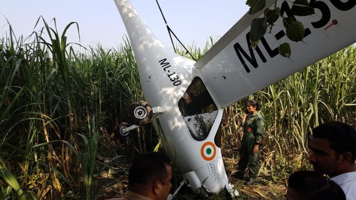 IAFâ€™s microlight aircraft crashes in Baghpat, pilots safe