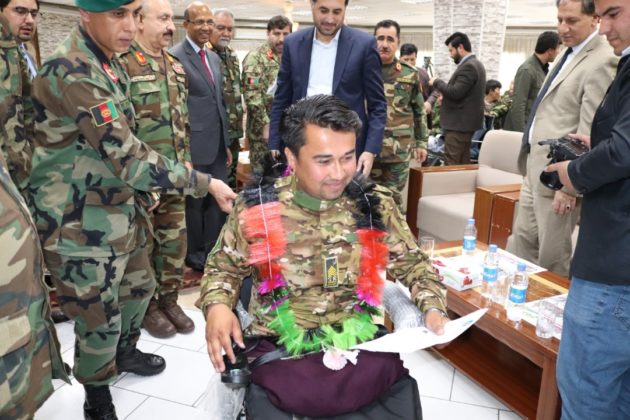 India hands over 100 motorized wheelchairs to Afghan National Army