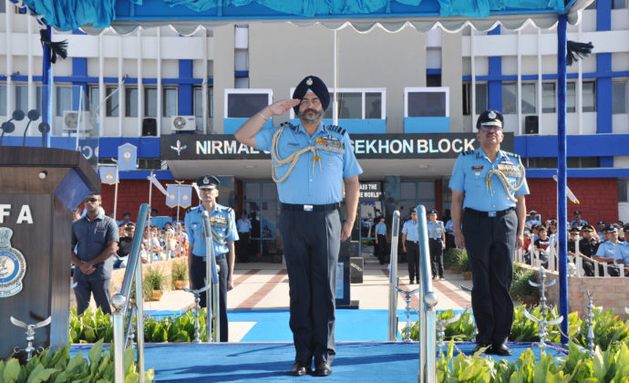 IAF Chief reviews Combined Graduation Parade in Dundigal
