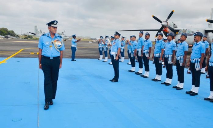 Air Marshal S K Ghotia visits Air Force Station, Yelahanka
