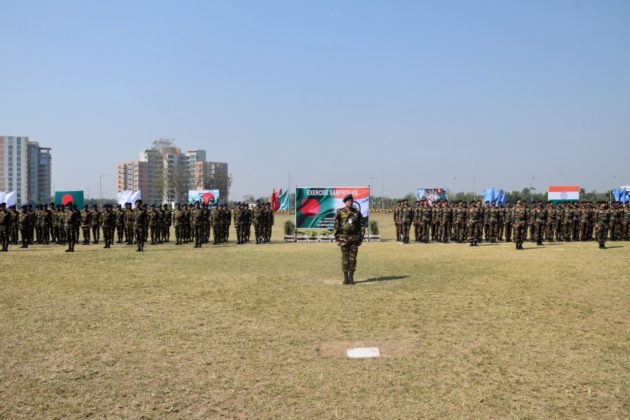 Troops of India and Bangladesh commence “Sampriti” exercise in Tangail