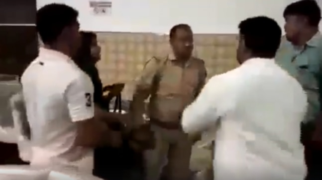 Fact Check: Man beating up a cop in viral video is not Congress MLA