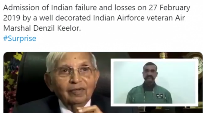 Fact Check: Pak Army spokesperson Asif Ghafoor tweets doctored video of IAF veteran on Balakot airstrikes