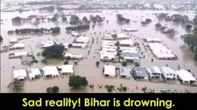 Fact Check: Viral photo of the flood is not from Bihar but Australia