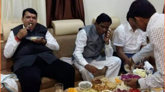 Fact Check: Old image of Devendra Fadnavis feasting goes viral amid PMC bank crisis