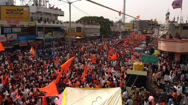 Fact Check: Video showing sea of saffron flags has no link with CAA and NRC
