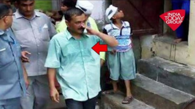 Did a Delhi woman throw dirty water at Arvind Kejriwal?