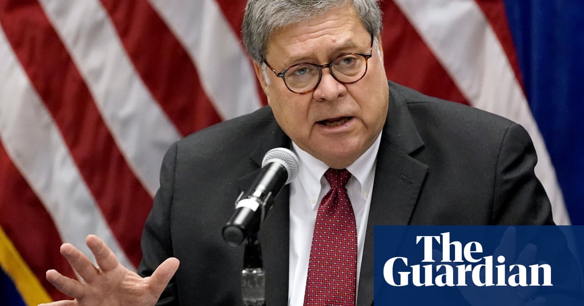 William Barr: no evidence of voter fraud that would change election outcome