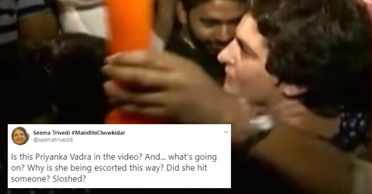 Priyanka Gandhi assaulted party worker in inebriated state? False claim, old video - Alt News