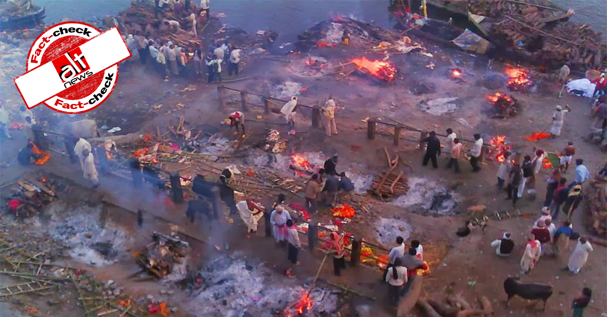 Old image of burning pyres shared amid rising COVID deaths in India - Alt News
