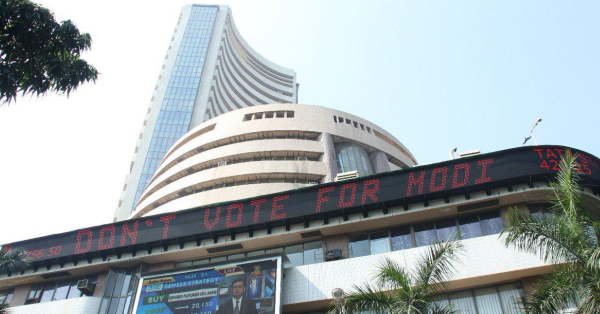 Did Bombay Stock Exchange billboard read 'Dont Vote For Modi'? Satirical image goes viral - Alt News