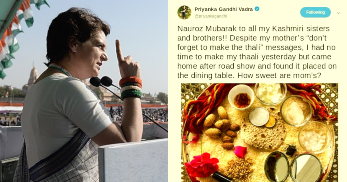 Navreh or Nauroz? Was Priyanka Gandhi wrongly trolled for her new year greeting? - Alt News