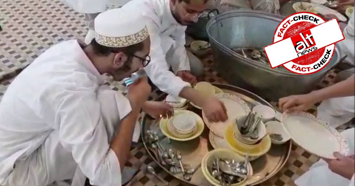 Old, unrelated video shared as Muslims licking utensils to spread coronavirus infection - Alt News