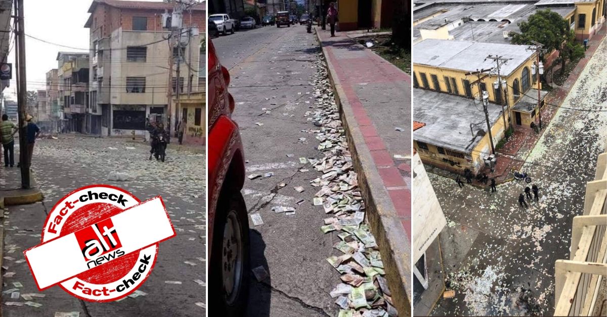 Coronavirus: Old photos of bank robbery in Venezuela shared as Italians discard wealth on streets - Alt News