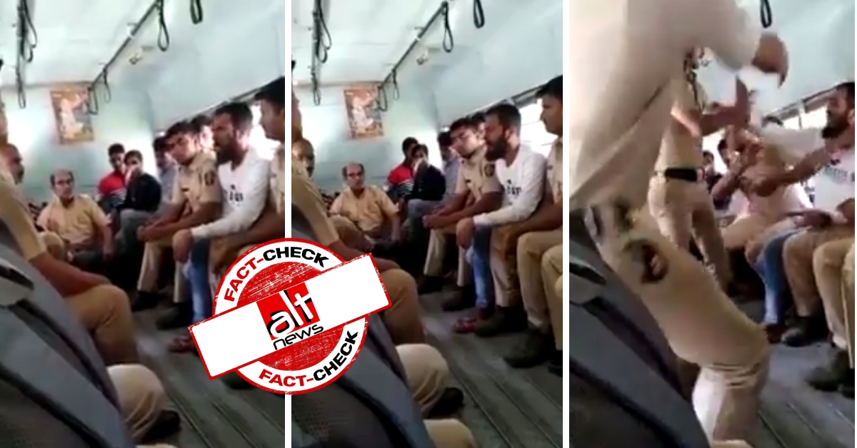 Coronavirus: Video of an undertrial in Mumbai falsely viral as Nizamuddin markaz attendee spitting at cop - Alt News
