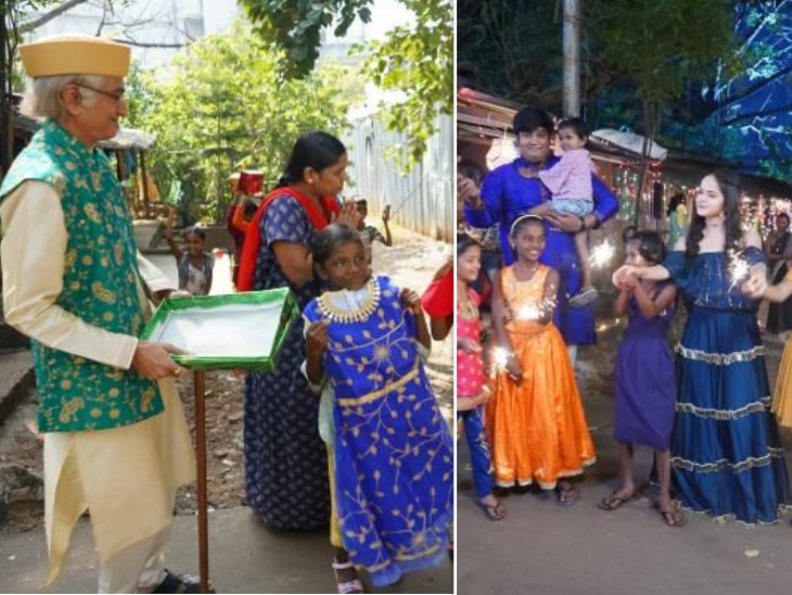 दिवाली पर खास सेलिब्रेशन: तारक मेहता का उल्टा चश्मा की टप्पू सेना ने बस्ती के गरीब बच्चों के साथ मनाई दिवाली, गिफ्ट लेकर पहुंचे चंपक चाचा