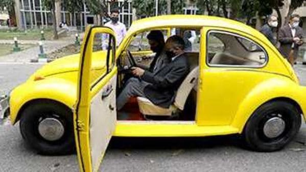 IIT Delhi retrofits vintage 1948 Volkswagen Beetle into an electric model