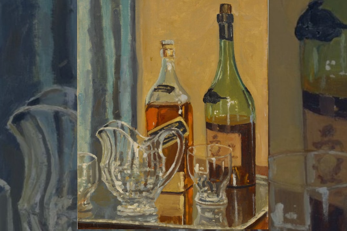 Rare Painting of Whisky Bottle by Winston Churchill Sells For Over 1.3 Million Dollars