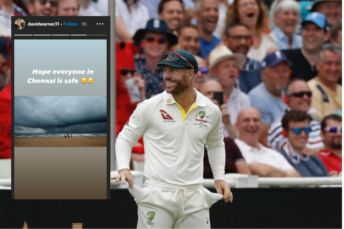 David Warner Shows Concern as Chennai Braces for Cyclone Nivar, Gets Love on Indian Twitter