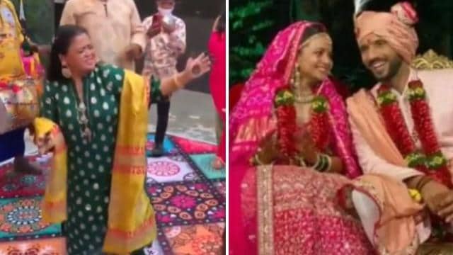 पुनीत पाठक की शादी में भारती सिंह ने किया जमकर डांस, फैन्स बोले- दीदी, माल किधर है?