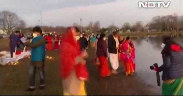 Watch: Indian-Americans celebrate Chhath Puja in New Jersey, United States